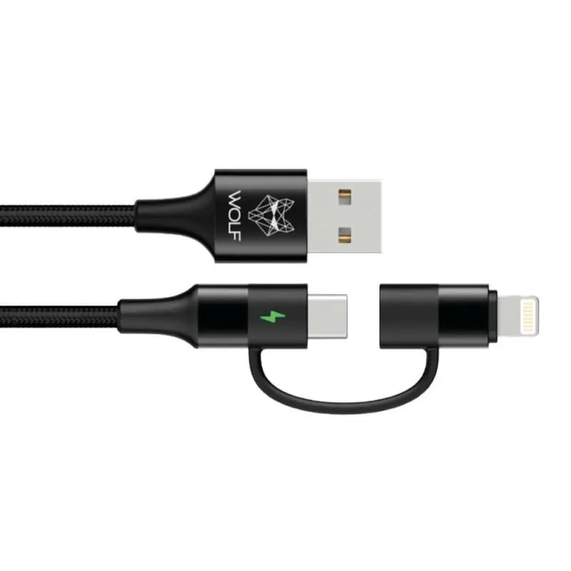 Shop Nu Wolf Powertech 2 in 1 Charging Cable