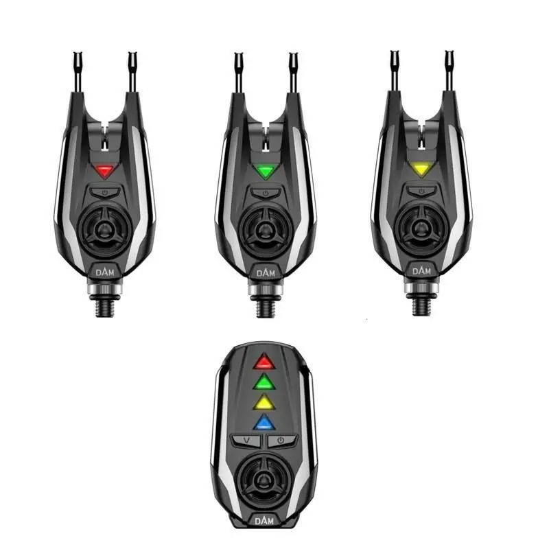 Voordeelprijs Dam TFX Bite Alarm Set 3+1 (red.green.yellow)