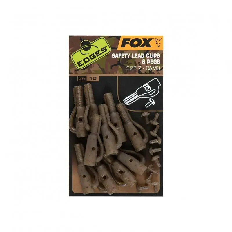 Fox Edges Camo Size 7 Lead Clip Meest Verkocht
