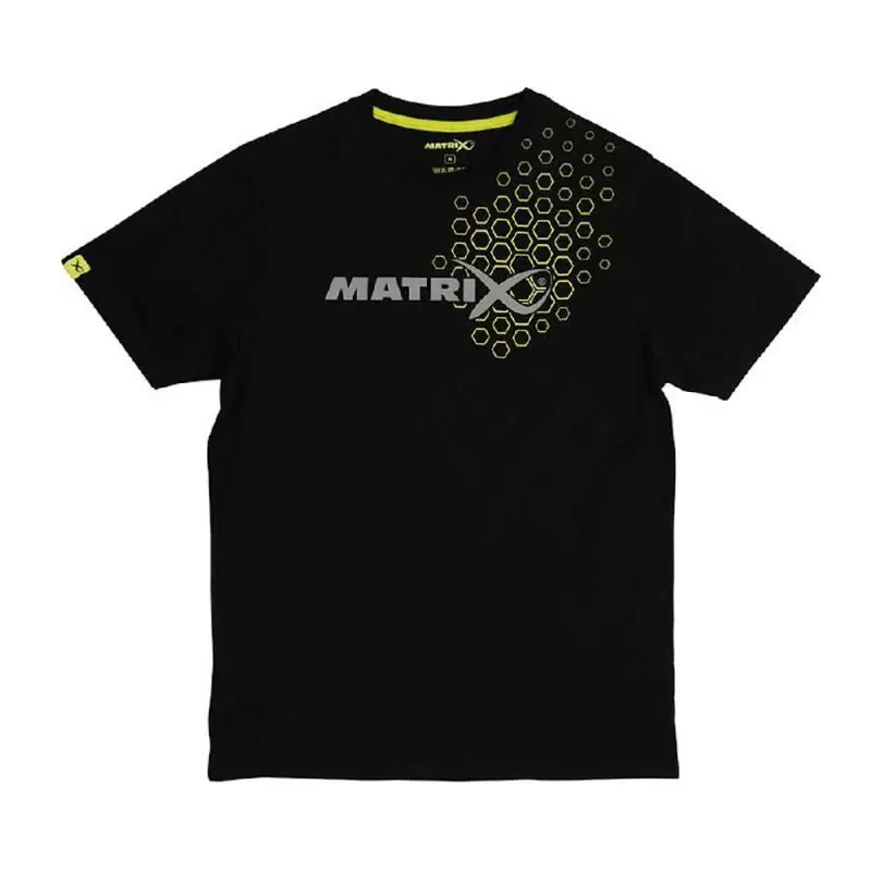 Matrix Hex Print T-Shirt Black XXL Meest Verkocht