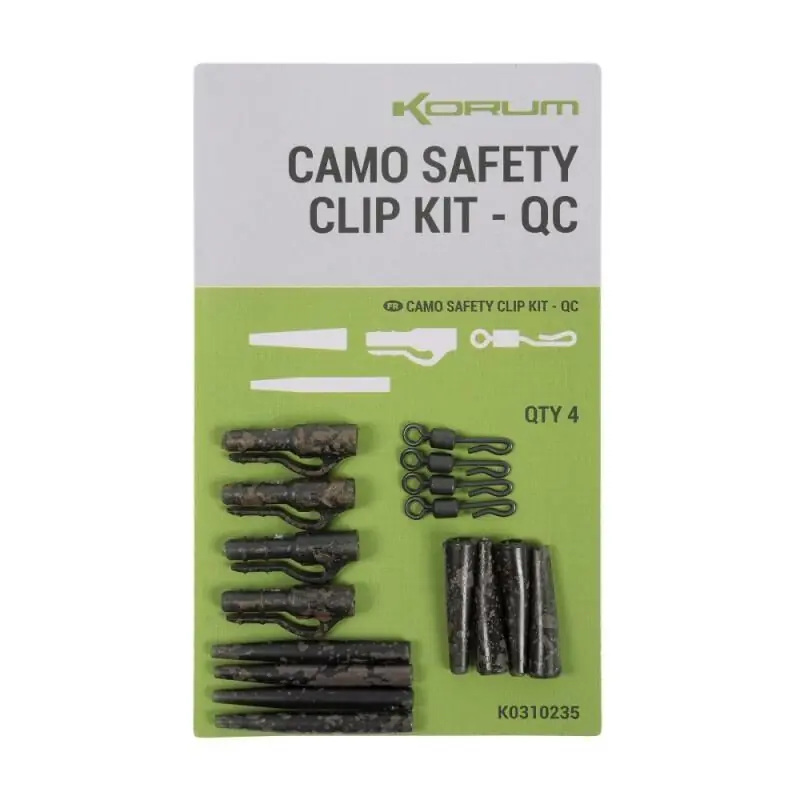 Gereduceerde Prijs Korum Camo Safety Clip Kit QC