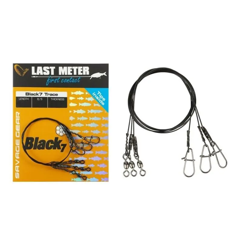 Beperkt Aanbod Savage Gear Black7 Trace 20cm - 7kg