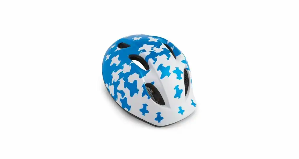 Betaalbaar Kinderkleding helm MET Super goed Buddy vliegtuig / blauw / wit mat M-L(52-57)