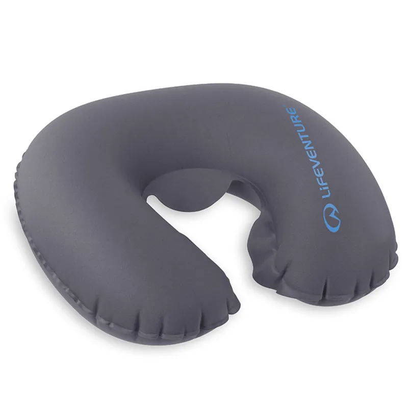 Lifeventure Inflatable Neck Pillow grey opblaasbaar kussen Premium