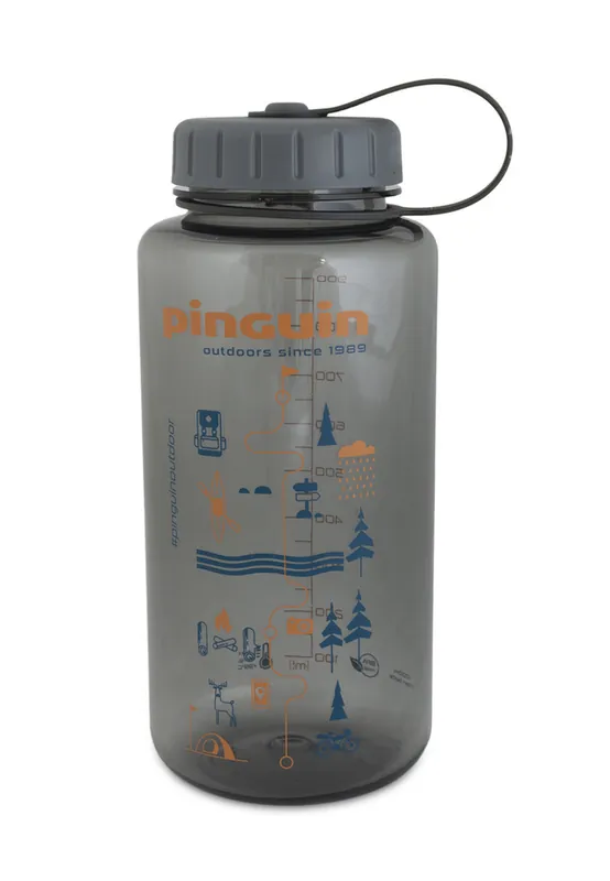 Lage Kosten Fles PINGUIN Tritan Vet Fles 1.0L grijs
