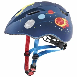 Betrouwbaar Uvex Kid 2 CC fietshelm voor kinderen, dark blue rocket mat (46-52cm)