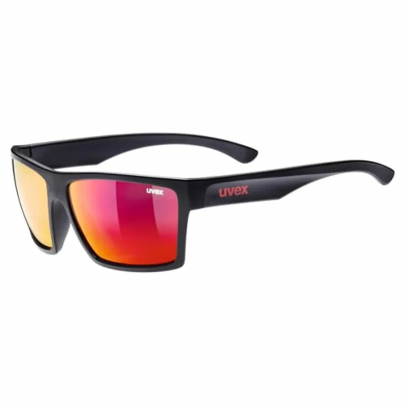 Uvex LGL 29 bril, Black Mat/MIR. Red Nieuw
