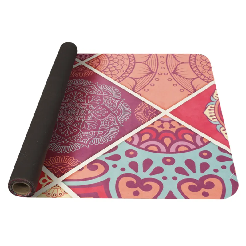 Premium Wasmachine aan yoga Yate Yoga Mat 1850x680x1 mm patroon EN roze