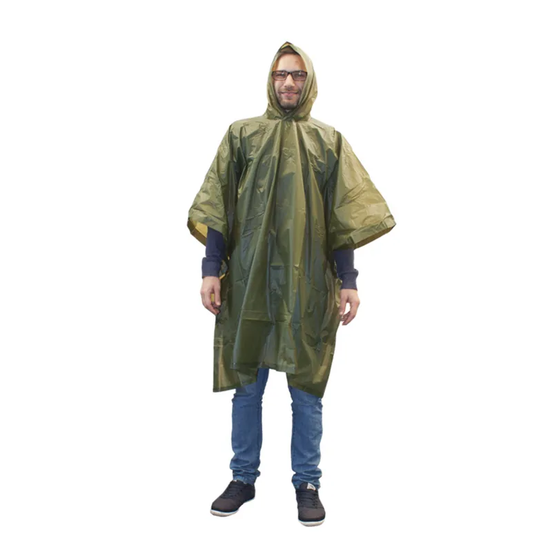 Poncho Highlander PVC olijf- Beperkte Voorraad