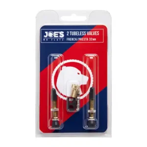 Ventielen Joe‘s No Flats 2 st. Tubeless French /Presta Gecertificeerd