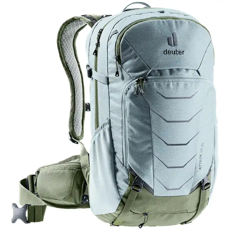 Wielersport tas Deuter Aanval 18 SL salie-kaki Beste Prijs