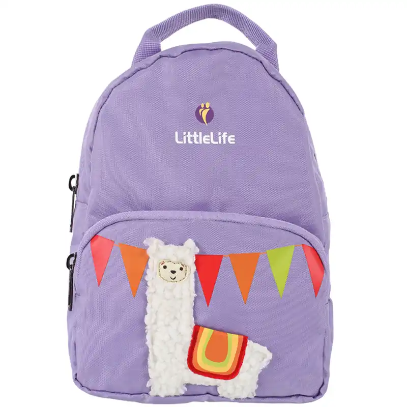 Kinderlijk tas LittleLife Kleuter Rugzak 2l - Vriendelijk Gezichten, Lama Nieuw