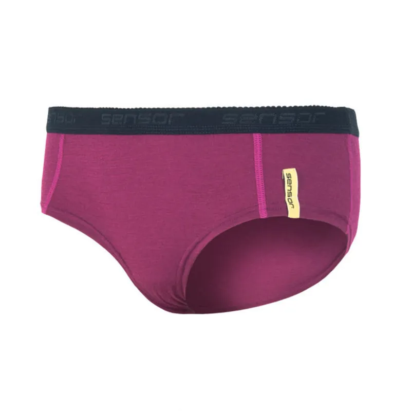 Nieuw Dames slipje SENSOR Merino Actief purper S