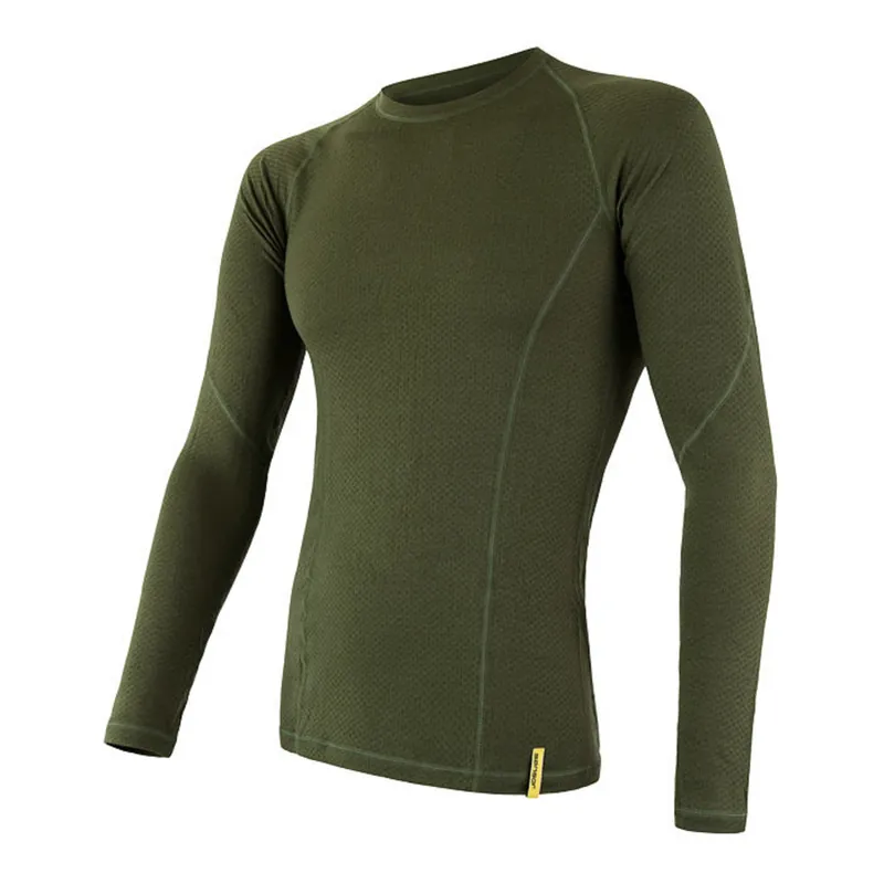 Mannen t-shirt SENSOR Merino DF dl. mouw safari S Koop Online