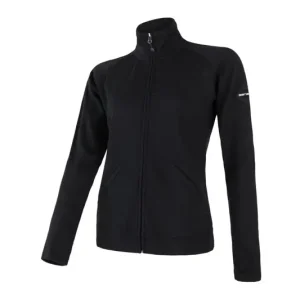 Dames mikina SENSOR Merino Bovenste celozip zwart S Express Levering