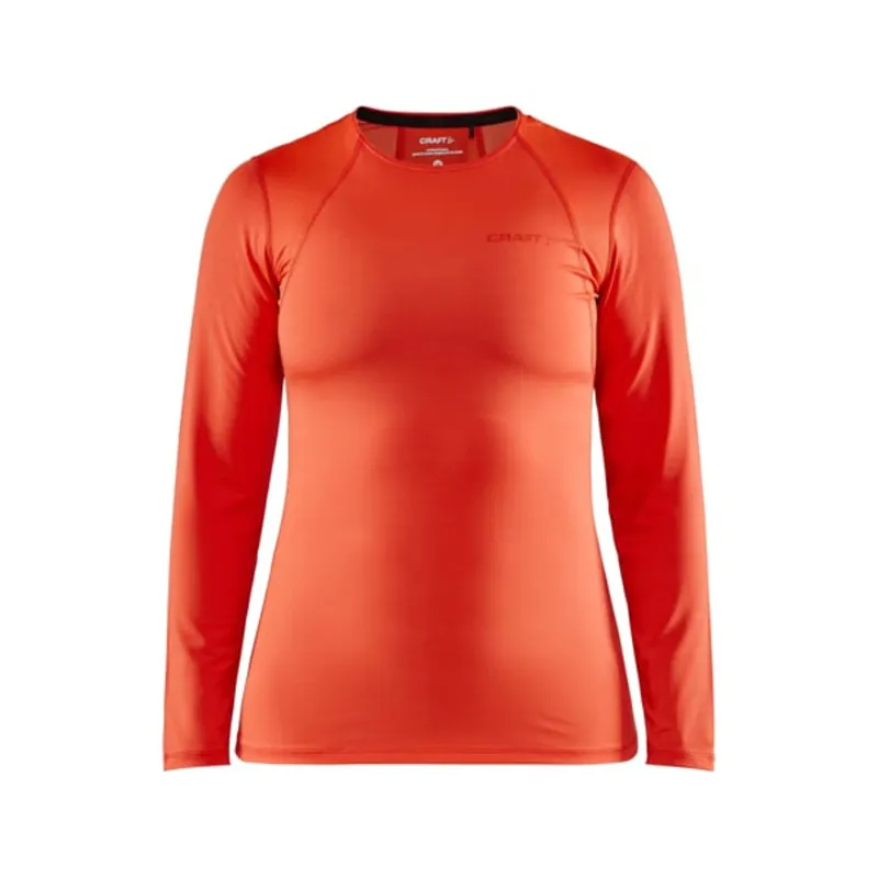 Dames t-shirt CRAFT ADV Essence LS oranje XS Hoge Kwaliteit