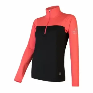 Dagaanbieding Dames mikina SENSOR Coolmax Thermisch rits zwart / koraal S