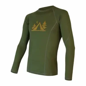 Meest Verkocht Mannen functioneel t-shirt SENSOR Merino DF Kamp dl.rukáv safari groente S
