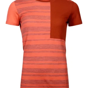 Direct Beschikbaar Functioneel voor dames t-shirt ORTOVOX 185 Rock‘n‘Wool Short Koraal XS