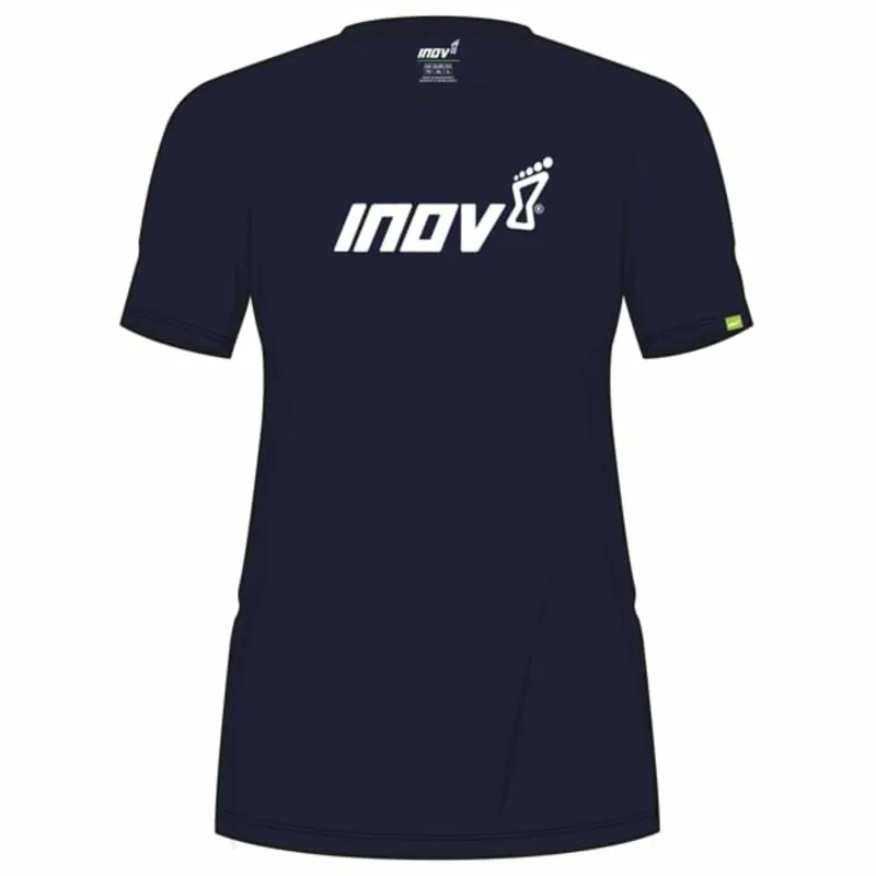 Beperkte Voorraad Dames t-shirt INOV-8 Katoen Tee "Inov-8" W blauw XS
