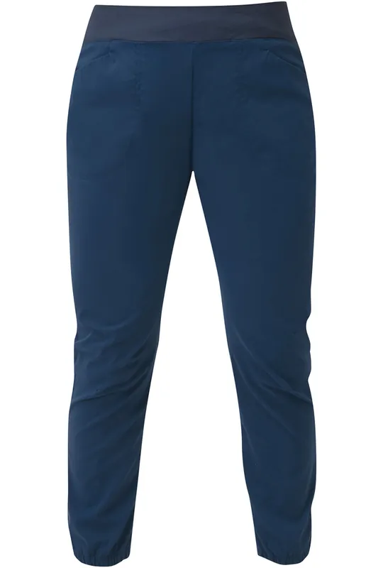 Gecertificeerd Dames broek MOUNTAIN EQUIPMENT tweevlakshoek Bijsnijden Scharnier Majolica blauw XS