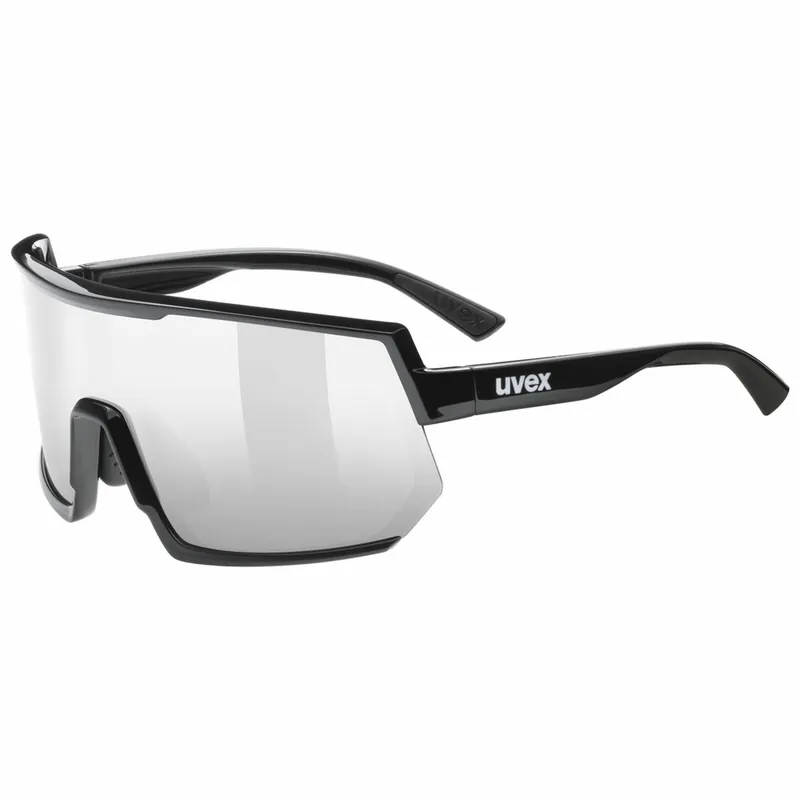 Gratis Retour Uvex Sportstyle 235 Black / Mirror Silver bril (CAT. 3)