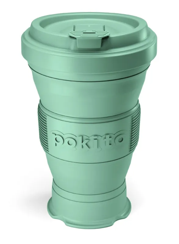 Merkproduct Vouwen beker Pokito 3v1 475ml Munt groente