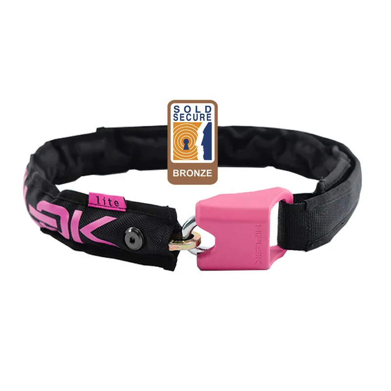 Fietsslot Hiplok Lite zwart, roze Aanbieding