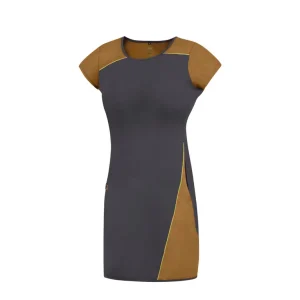 Snelle Levering Sport jurk Direct Alpine Flowy Dame antraciet / karamel XS