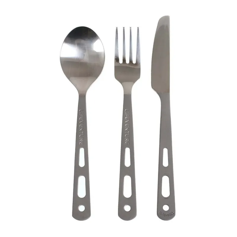 Bestek set LIFEVENTURE Titanium Bestek Set Lage Kosten