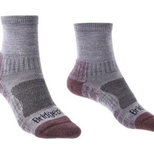 Aanbieding Sokken Bridgedale Wandeltocht lichtgewicht Enkel Merino Uitvoering Dames heather/damson/814 S (3-4,5 UK)