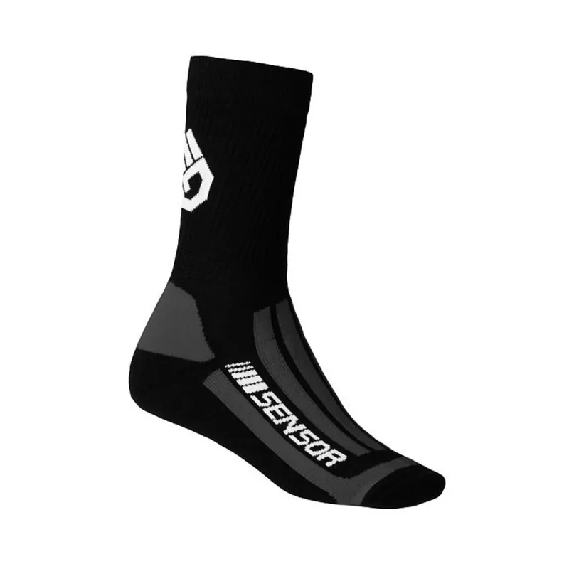 Weekendaanbieding Sokken SENSOR Trekking Merino zwart grijs S (3-5 UK)