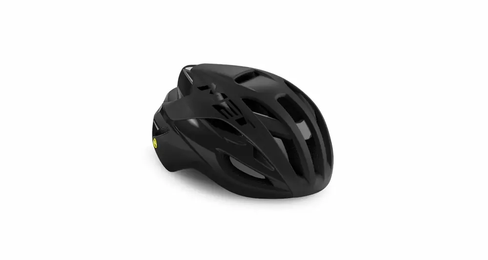 Wielersport weg helm MET Rivale MIPS zwart matt / glanzend S (52-56) Weekendaanbieding