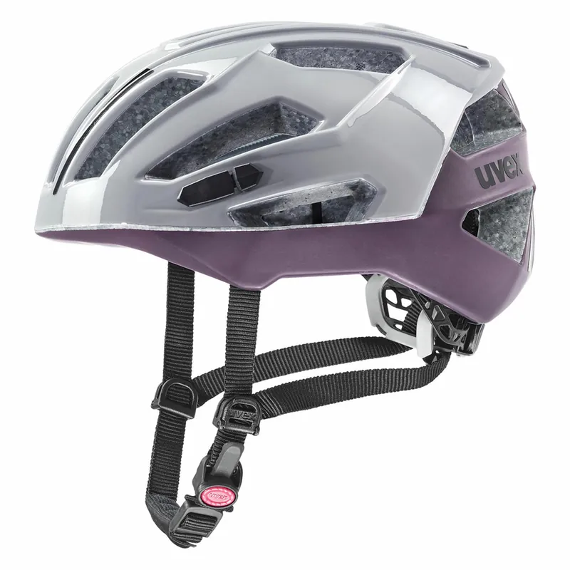 Uvex GRAVEL X fietshelm, RHINO - PLUM M 52-57 Gecertificeerd