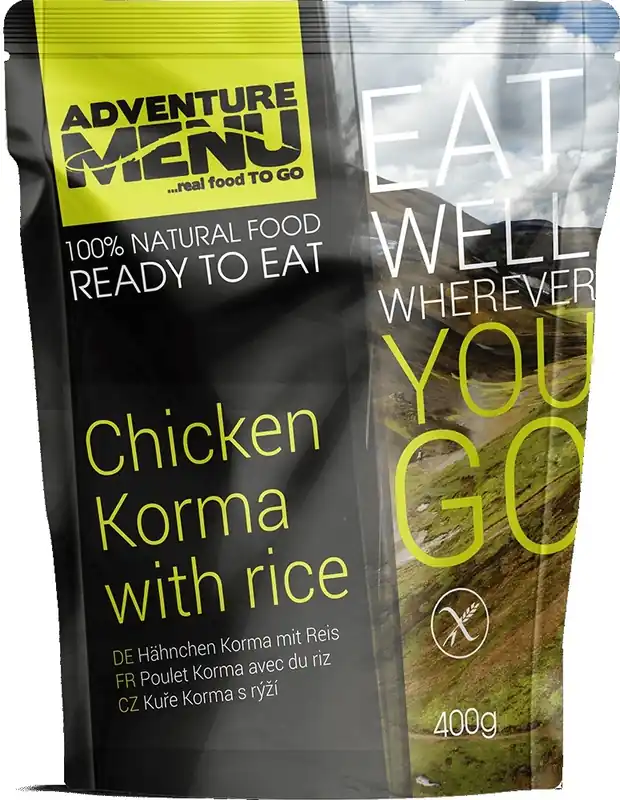 Adventure Menu Korma kip met rijst Seizoensaanbieding