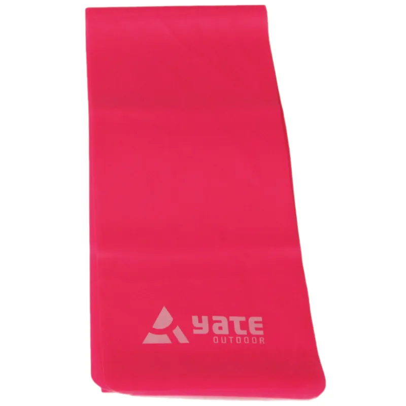 Oefenband YATE Pasband 25 mx 15 cm medium stijf, rood Laatste Versie