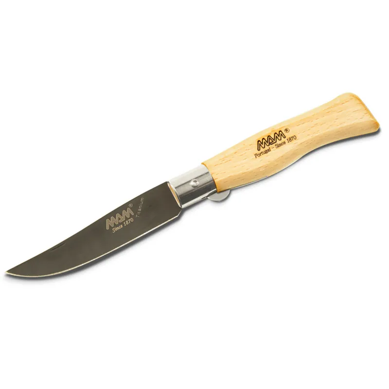 Betaalbaar Zakmes met veiligheidsslot MAM Douro 2085 Zwart titanium 8,3 cm beuken