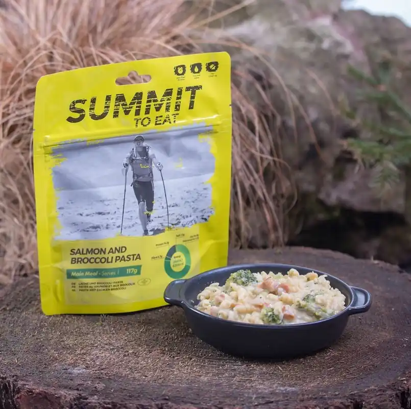 SUMMIT TO EAT Zalm met pasta en broccoli Betrouwbaar