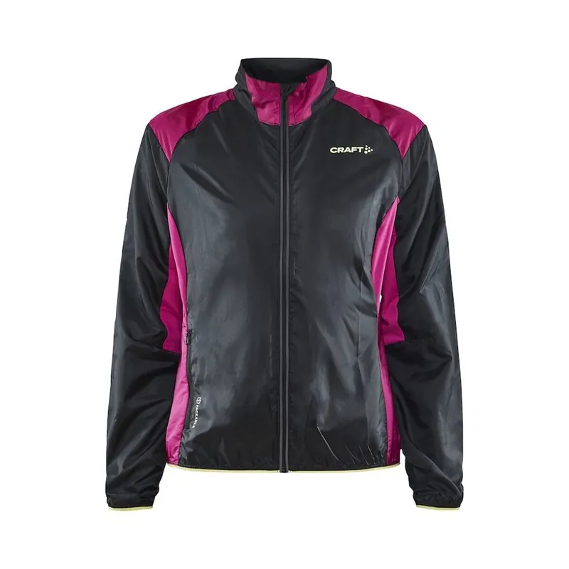 Superprijs Dames rennen jas Craft Pro Hypervent zwart met roze XS