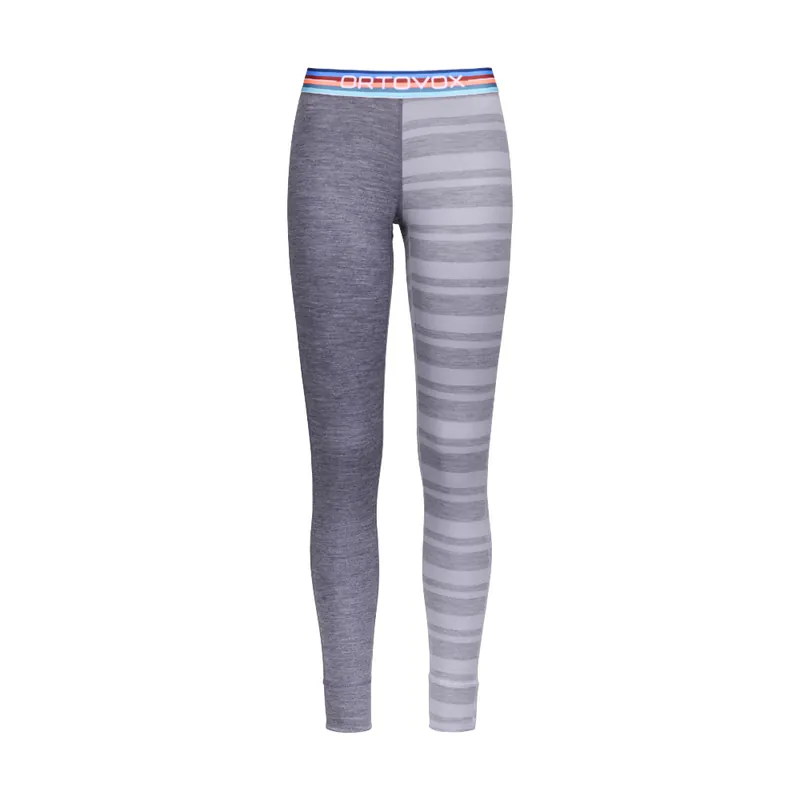 Laatste Kans Functioneel voor dames lange broek Ortovox W‘s 185 Rock‘n‘Wool Long Broek Grijze mix XS