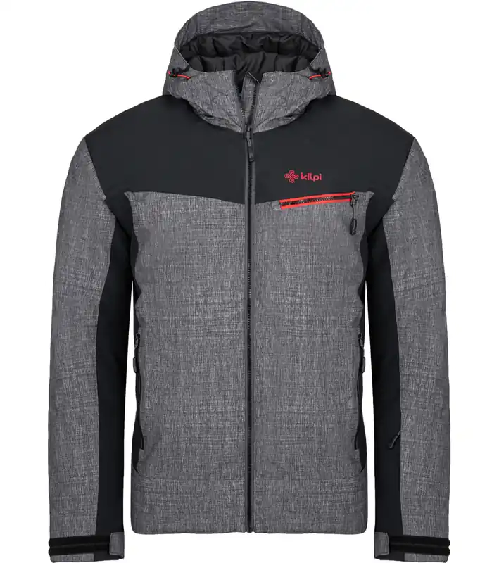 Gratis Retour Kilpi FLIP-M ski-jas voor heren, donkergrijs XS