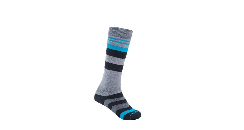 Functionele merinosokken voor kinderen Sensor Slope Merino Grijs/zwart/turkoois 32-34 Alleen Vandaag