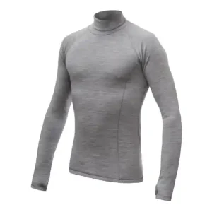 Functioneel herenoverhemd met lange mouwen Sensor Merino Bold Roll Neck Grey S Goedkoop