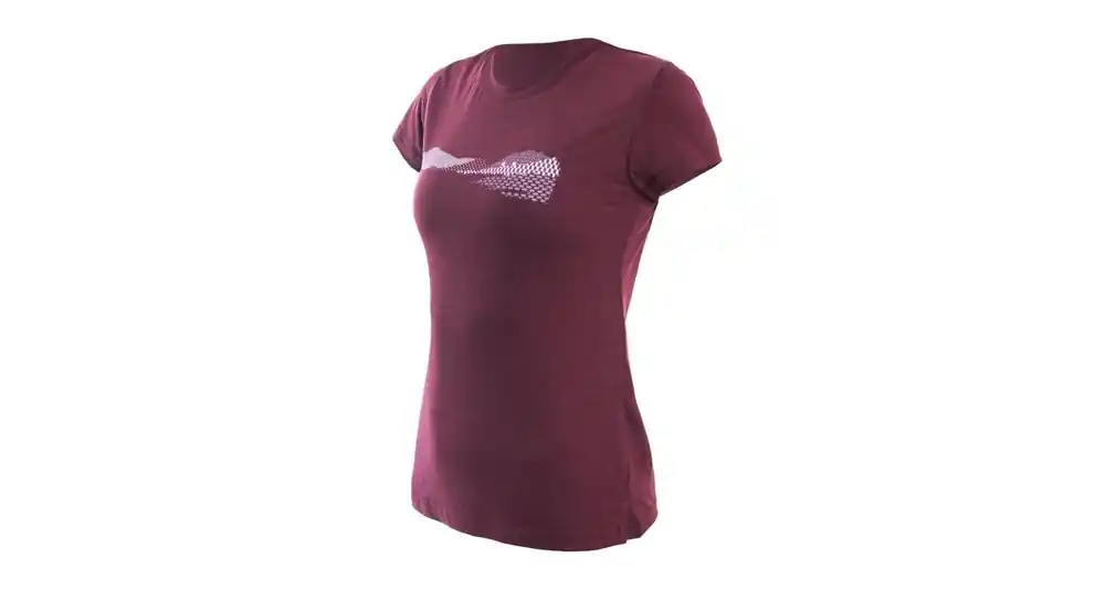 Functioneel T-shirt voor dames Sensor Merino Air PT Hills Wine S Voordeelprijs