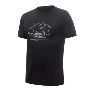 Betrouwbaar Functioneel T-shirt voor heren Sensor Merino Active PT Van Life Zwart S