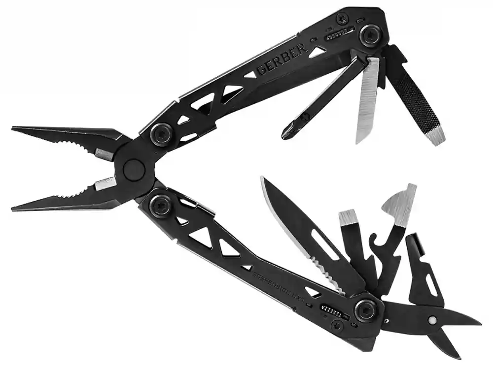 Vlinder-stijl multitool Gerber Suspension NXT Multi-Tool Black Gratis Retour