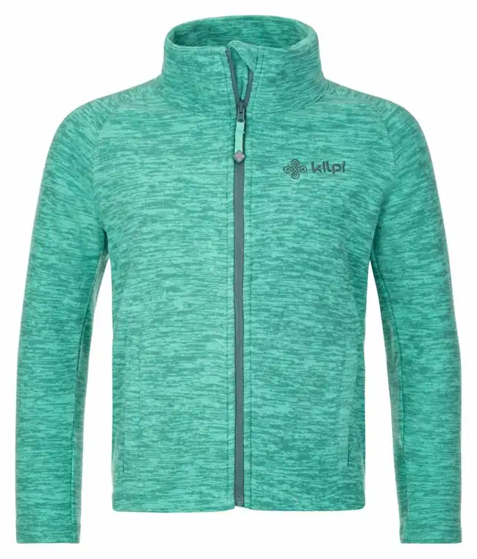 Kinderfleece sweatshirt Kilpi Alacant-J turquoise 122 Voordeelprijs