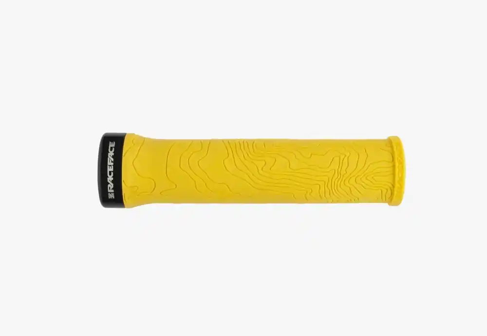Handgrepen Race Face Half Nelson Single Lock On geel Seizoensaanbieding
