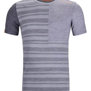 Functioneel T-shirt voor heren Ortovox 185 Rock‘n‘Wool korte mouw grijs mix S Op = Op