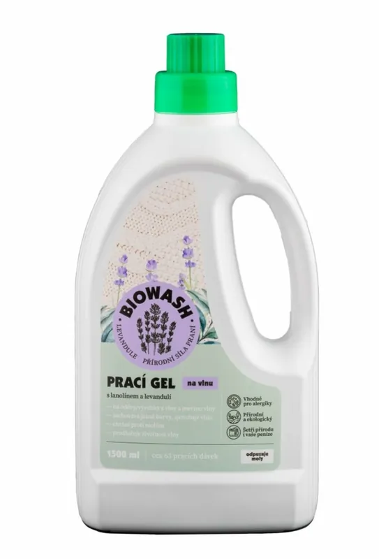 Goedkoop Wasgel voor merino BioWash Lavendel/lanoline 1,5L